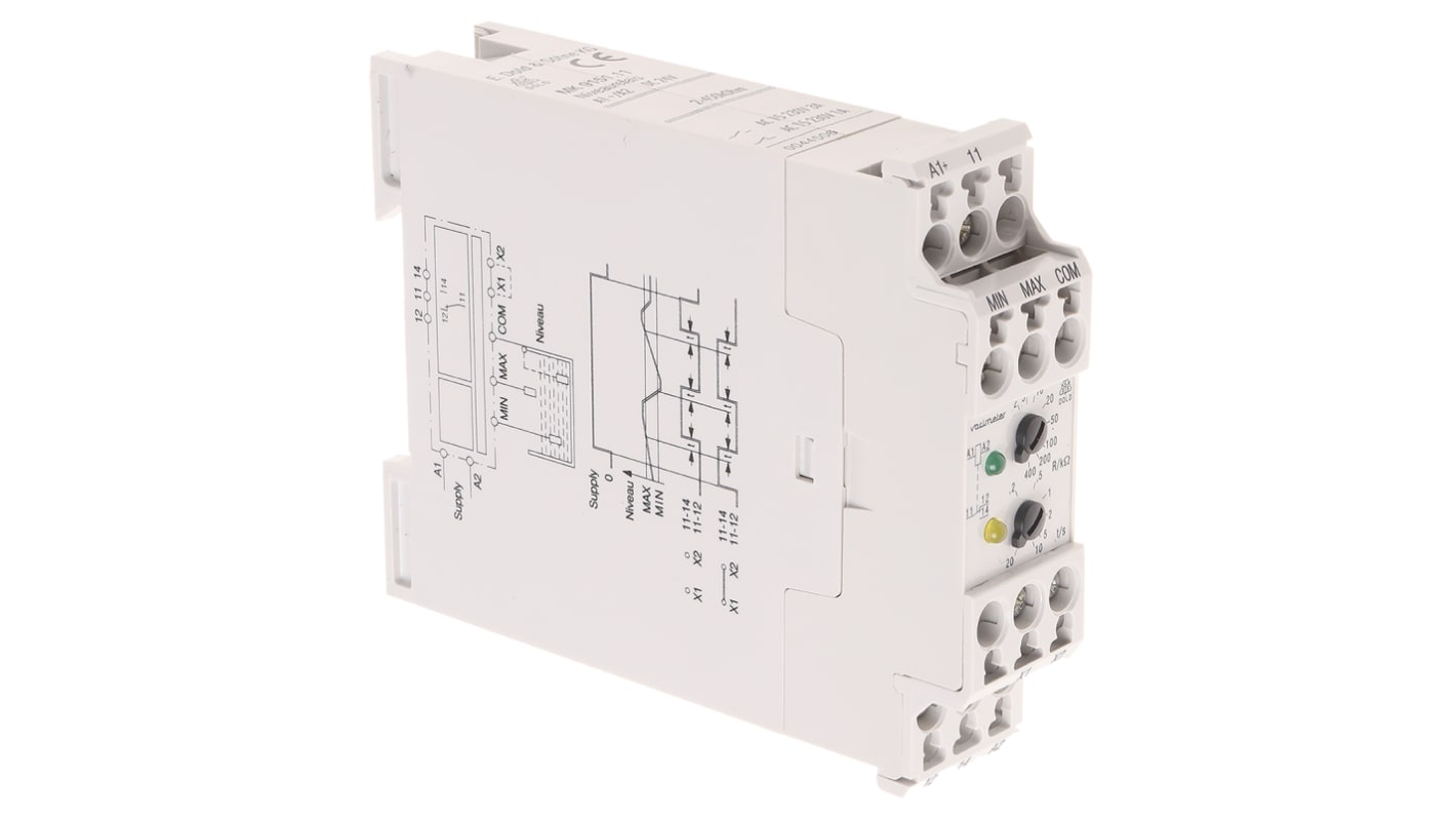 Dold Folyadékszintrelé 1 bemenettel, DIN-sín, szonda: 10V ac, 24 V dc