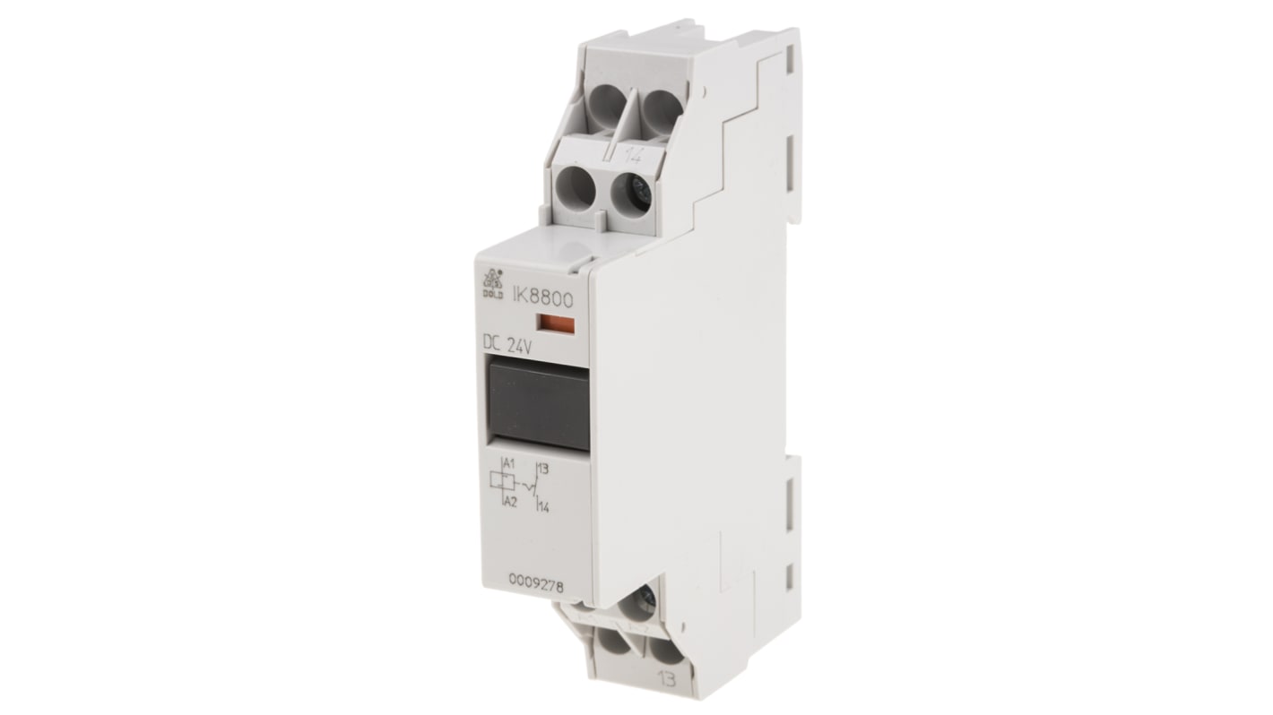 Dold DIN Rail Latching Power Relay, 24V dc Coil, 16A Switching Current, SPST