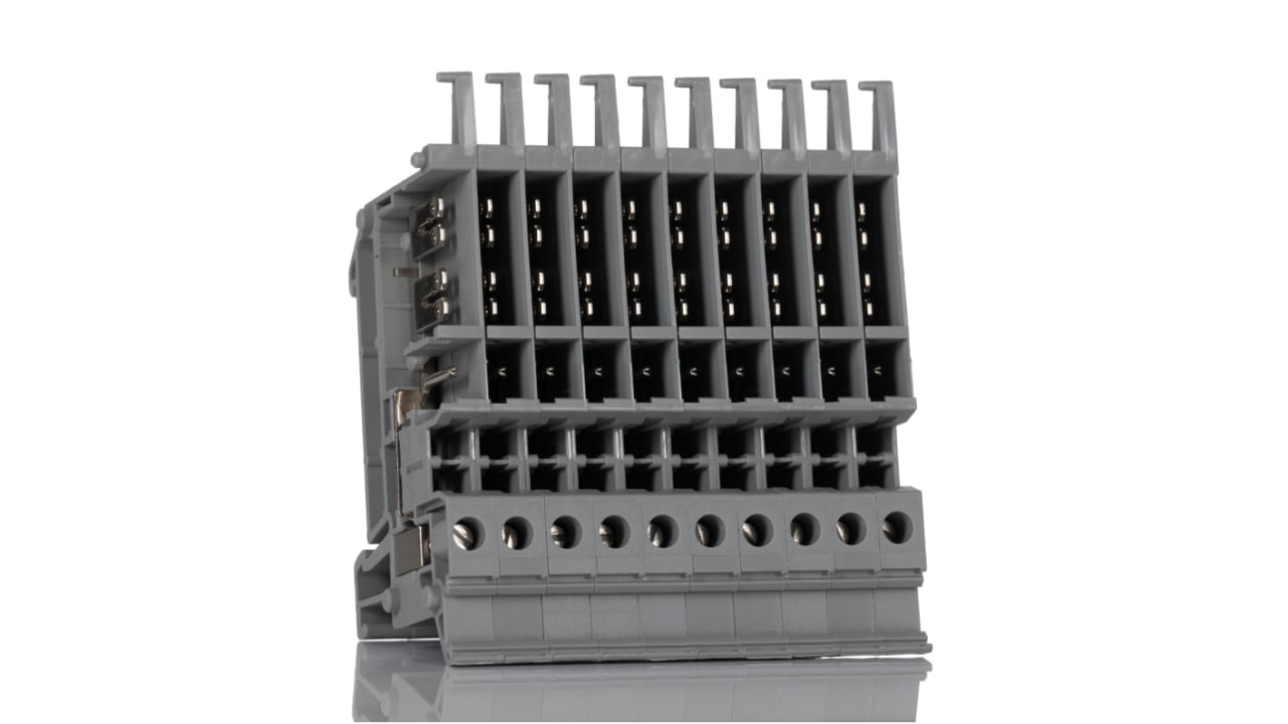 3070435 | Phoenix Contact 8-0, 8), VBSTB 4-FS (6-2 Series Grey Feed ...
