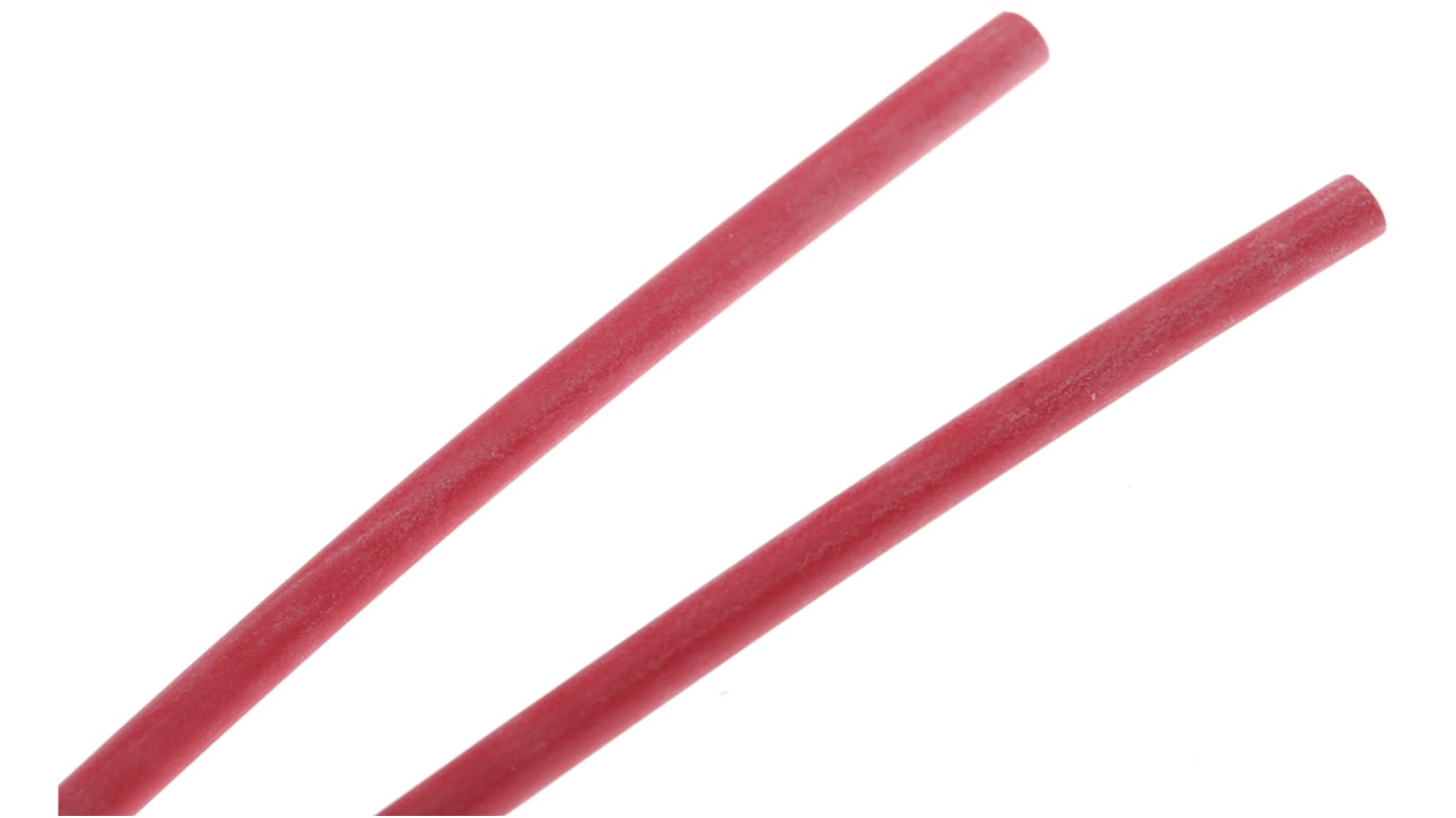 Guaina termorestringente RS PRO Ø 3mm, col. Rosso, restringimento 3:1, L. 1.2m, adesiva