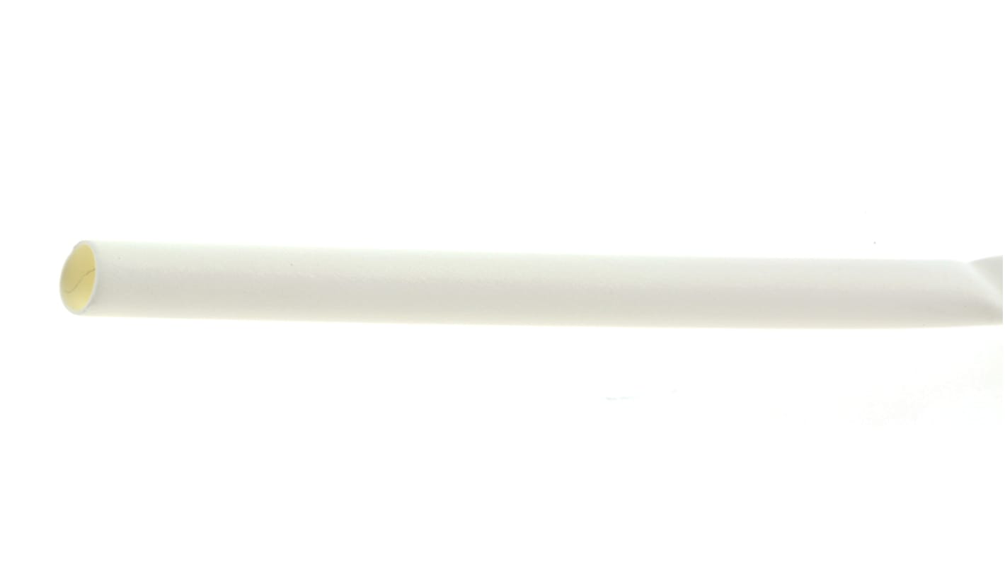 RS PRO Adhesive Lined Heat Shrink Tube, White 3mm Sleeve Dia. x 1.2m