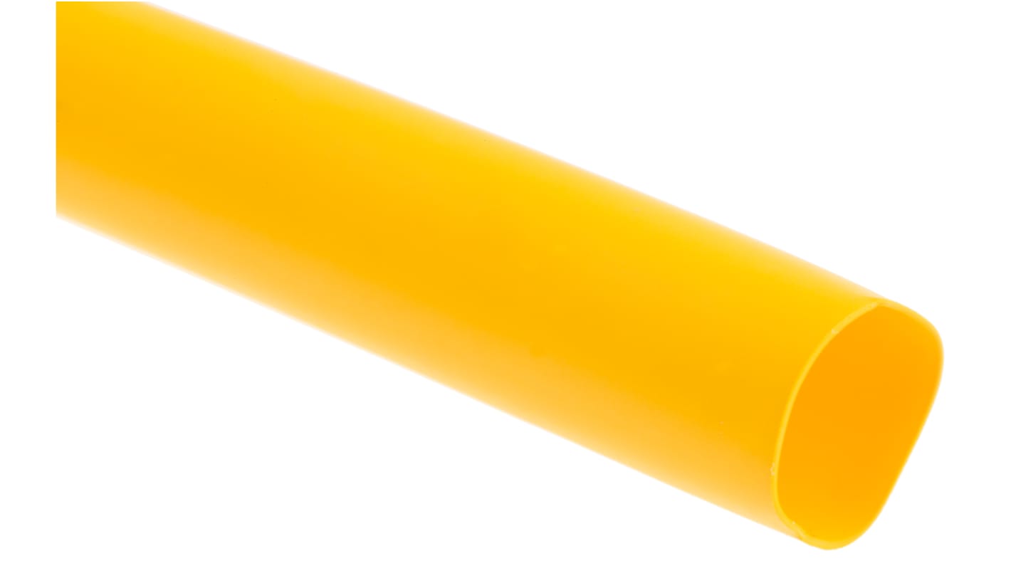 RS PRO Adhesive Lined Heat Shrink Tube, Yellow 12.7mm Sleeve Dia. x 1