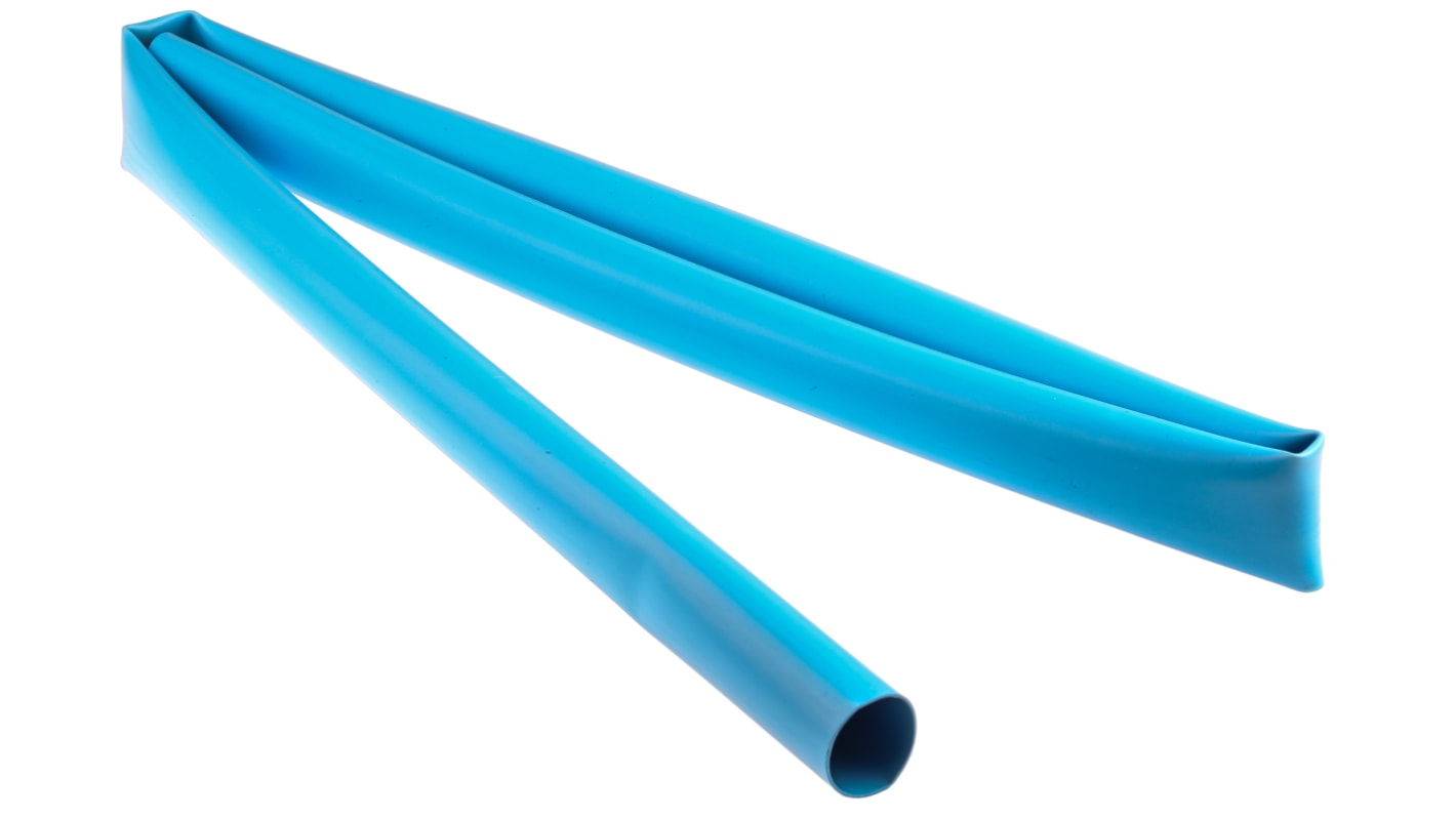 RS PRO Adhesive Lined Heat Shrink Tube, Blue 24mm Sleeve Dia. x 1.2m