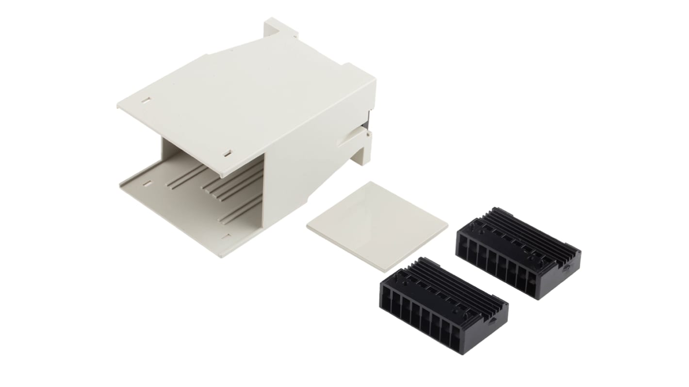 RS PRO DIN Rail Enclosure Enclosure Type, 75 x 55 x 110mm