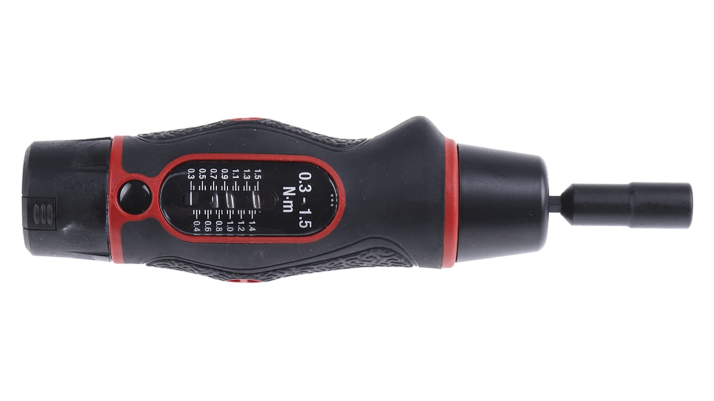 Norbar Torque Tools Adjustable Hex Torque Screwdriver, 0.6 → 3Nm, 1/4 in Drive - With RS Calibration