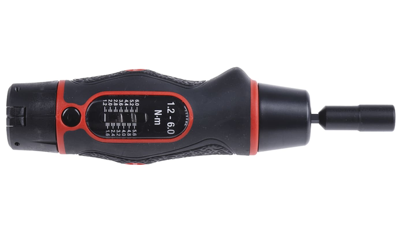 Norbar Torque Tools Adjustable Hex Torque Screwdriver, 1.2 → 6Nm, 1/4 in Drive - With RS Calibration