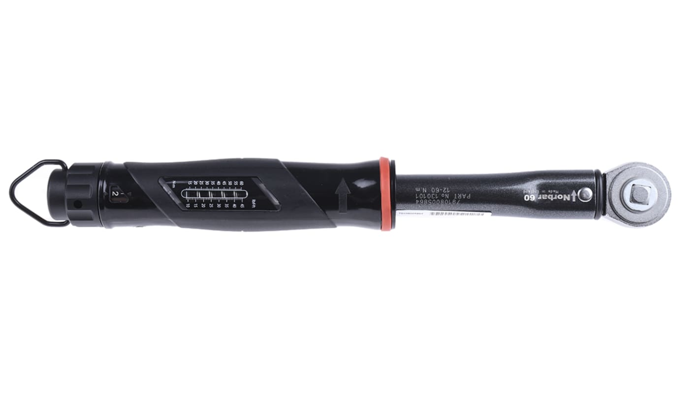 Norbar Torque Tools Click Torque Wrench, 12 → 60Nm, 3/8 in Drive, Square Drive - RS Calibrated