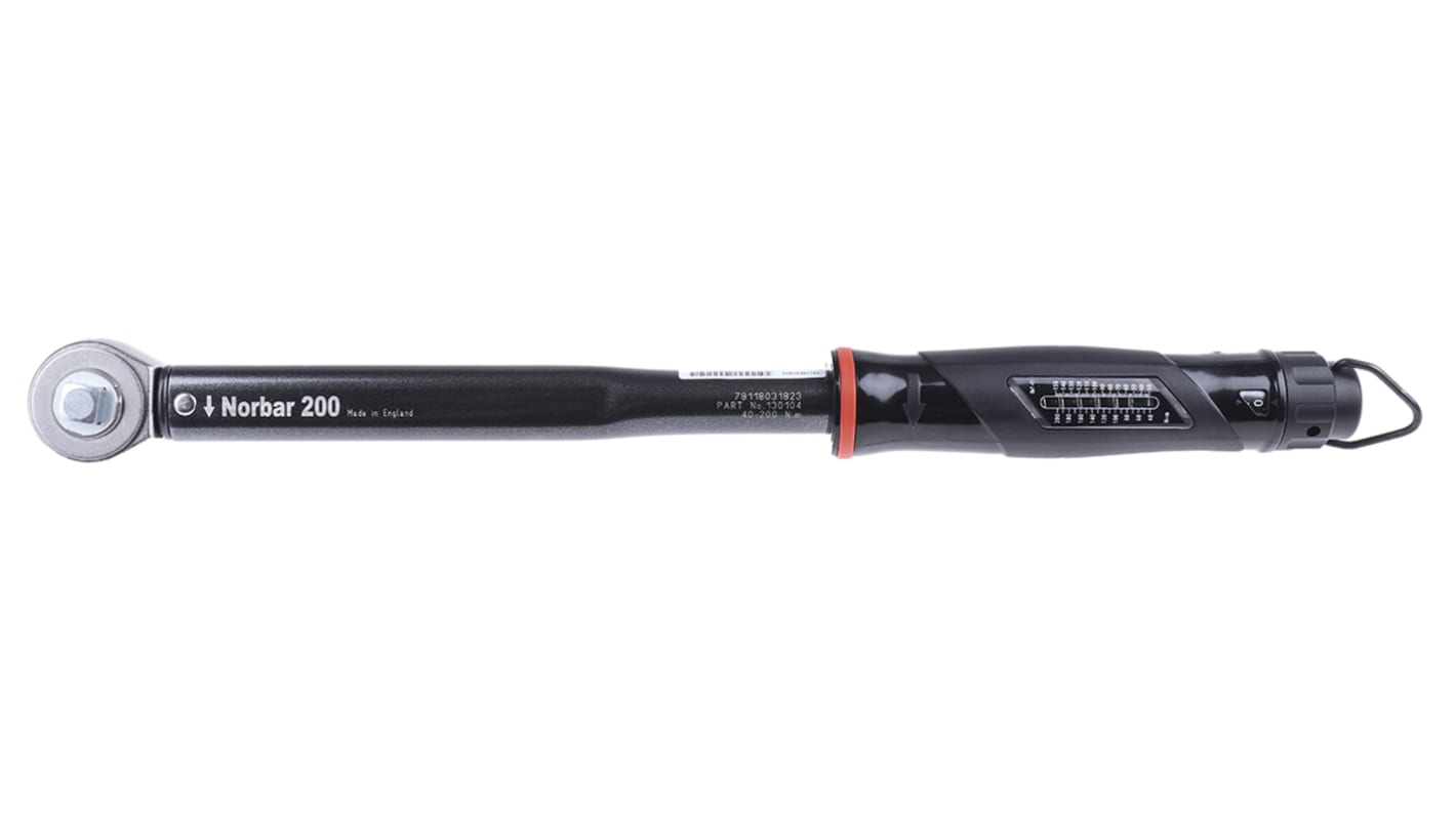 130104 Norbar Torque Tools Click Torque Wrench, 40 → 200Nm, 1/2 in