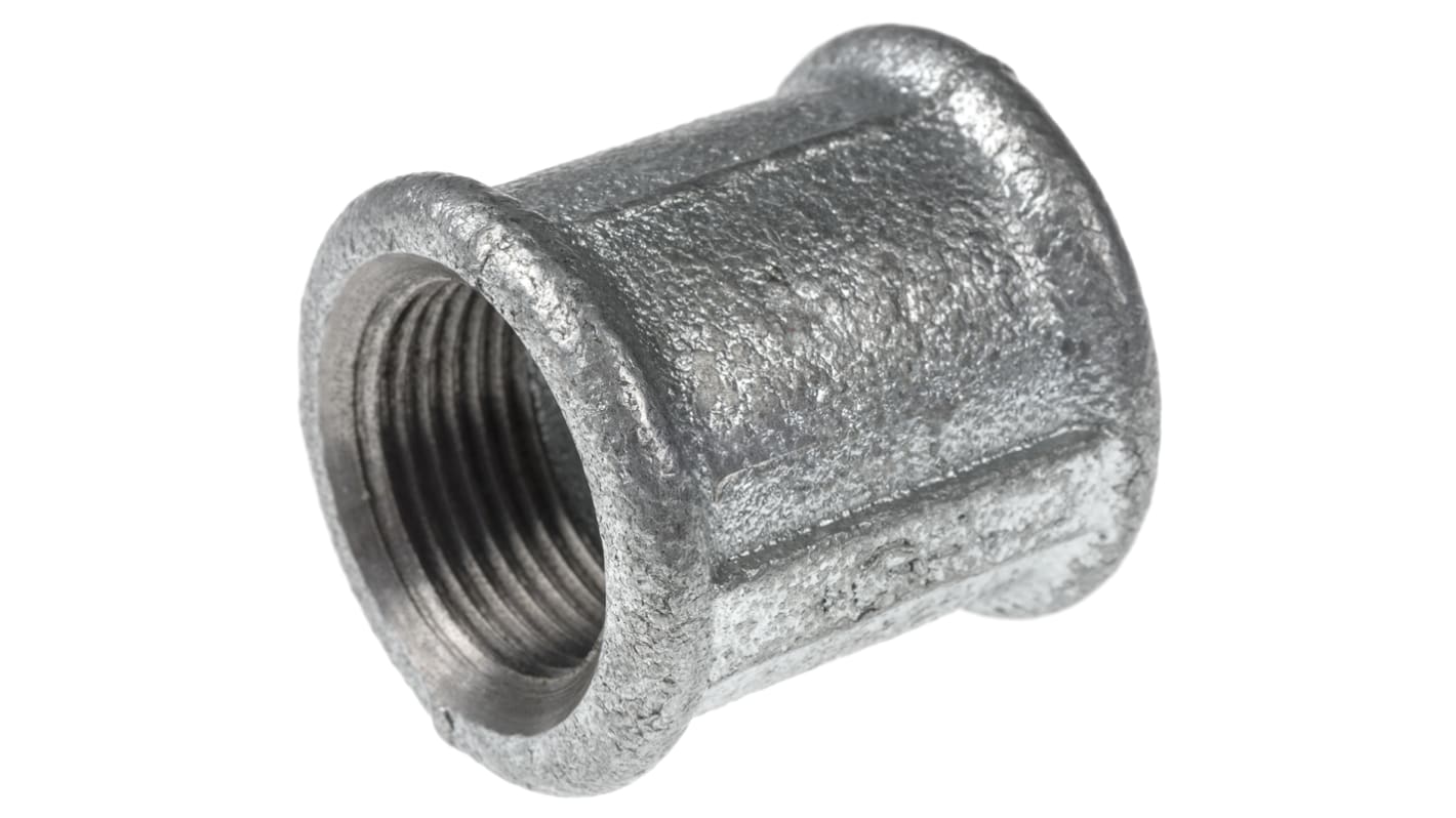 Georg Fischer Galvanised Malleable Iron Fitting Socket, Female BSPP 3/4in to Female BSPP 3/4in