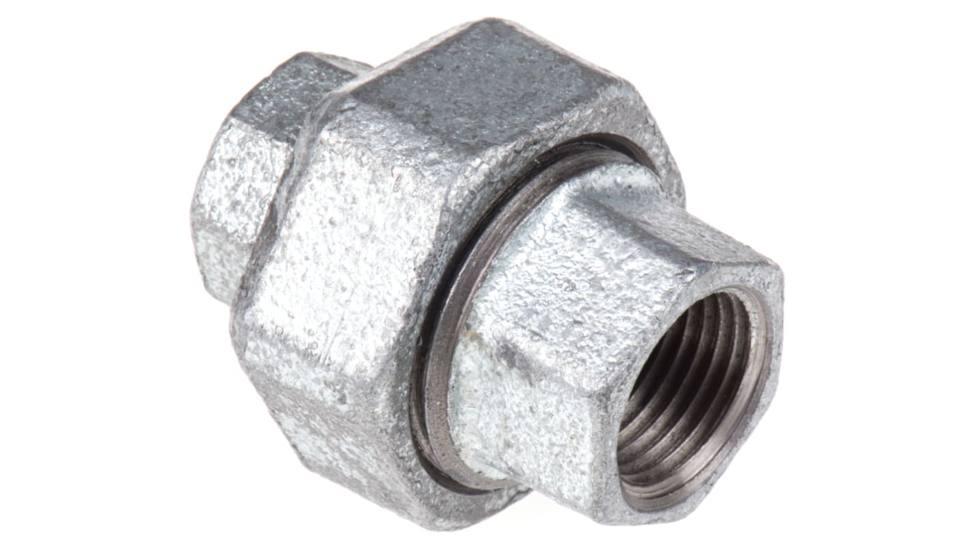 RS PRO, RS PRO Stainless Steel Pipe Fitting, Straight Octagon Union,  Female G 1/2in x Female G 1/2in, 499-3495