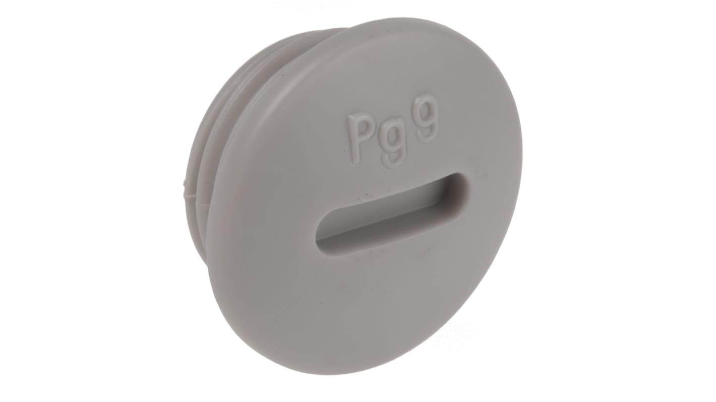 Tapón ciego para prensaestopas Lapp, Gris, PG9, Roscado, Poliestireno (PS), Tapón, IP54