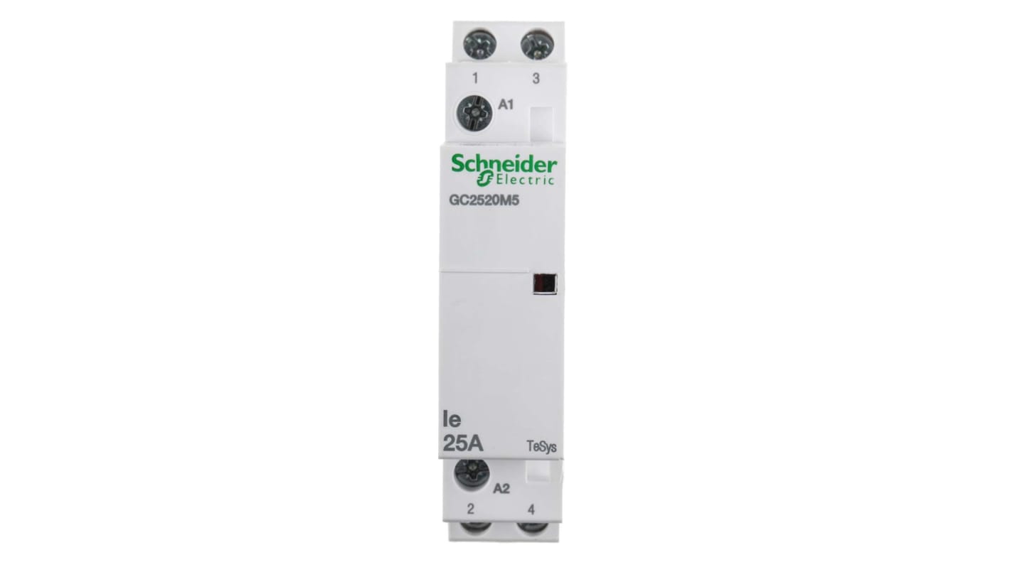 Schneider Electric TeSys GC GC25 Contactor, 230 V ac Coil, 2-Pole, 25 A, 2NO, 250 V ac