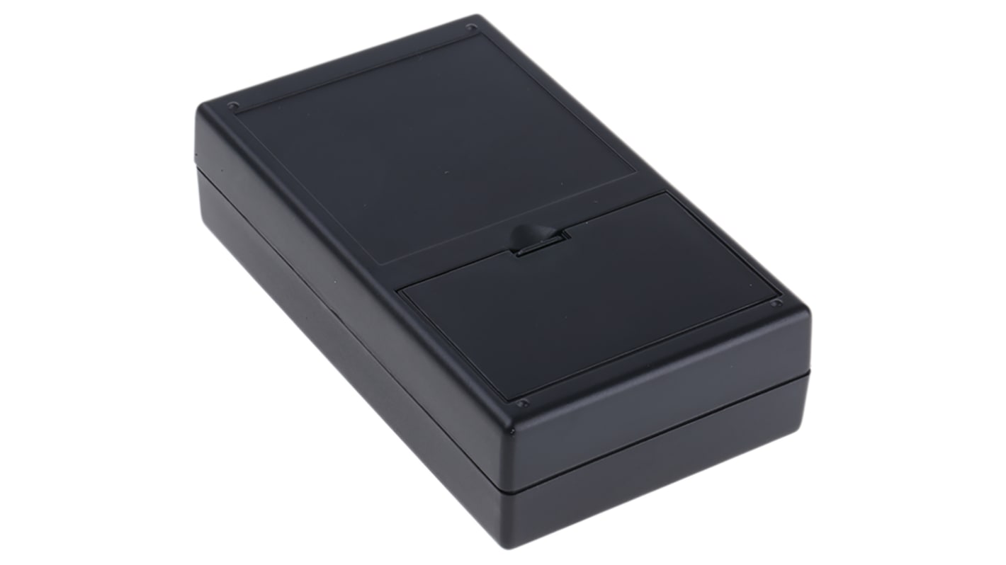 Caja portátil CAMDENBOSS de ABS Negro, 105 x 61 x 28mm, con compartimento batería, muesca de teclado