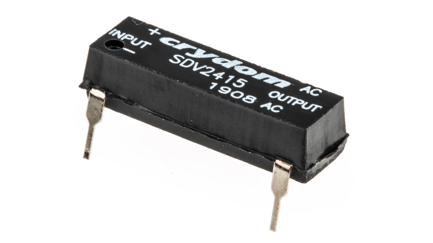 Sensata Crydom SDV Series Solid State Relay, 1.5 A rms Load, PCB Mount, 280 V rms Load, 10 V dc Control