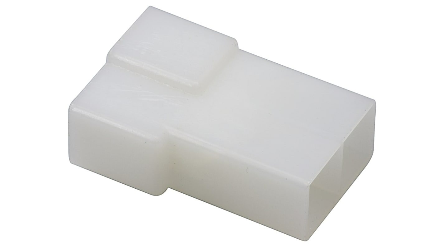 1809080 TE Connectivity, AMP FASTINFASTON 2 Way Nylon 66 Crimp Terminal Housing, 6.35mm Tab