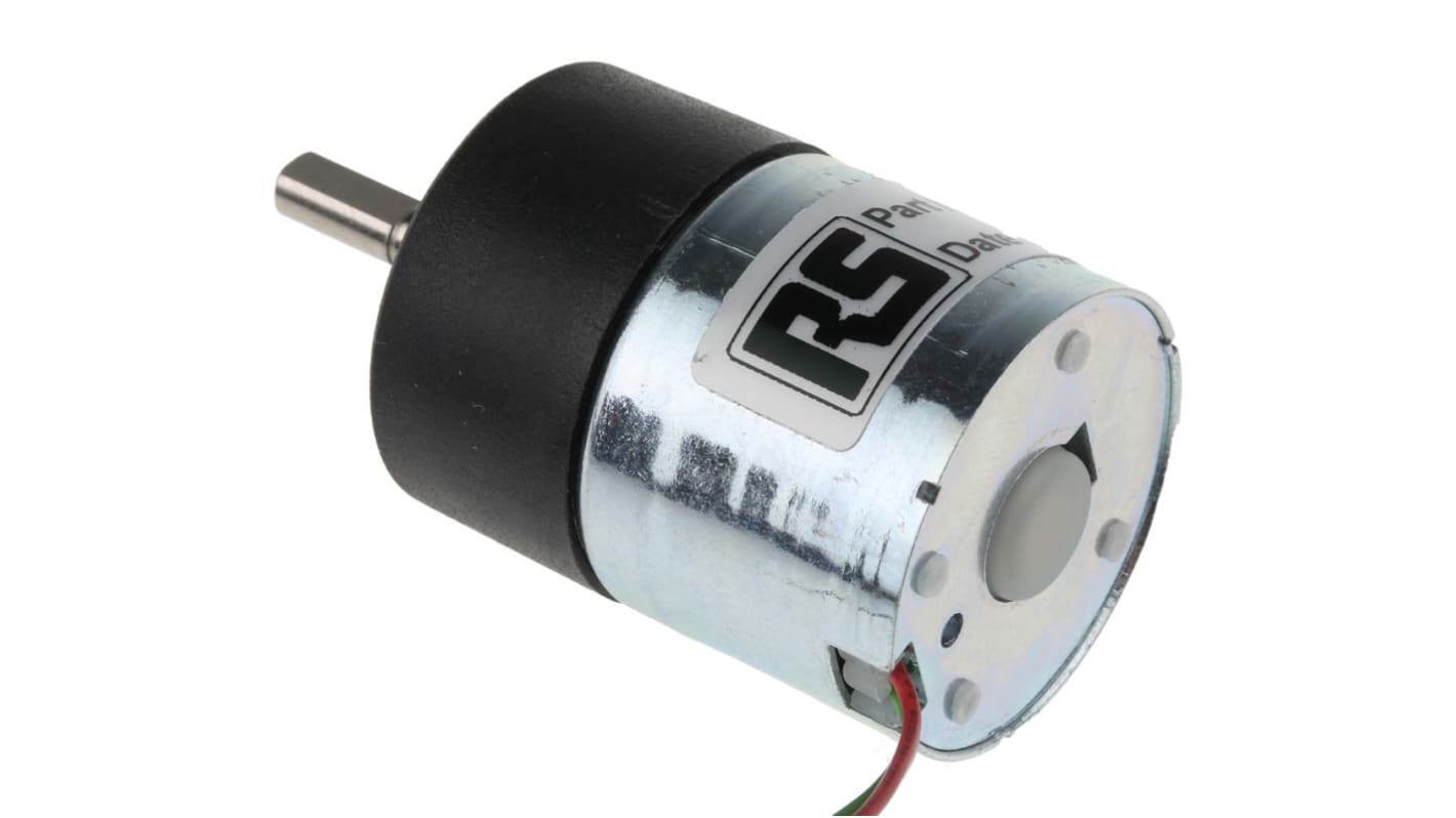 McLennan Servo Supplies Geared DC Geared Motor, 12 V dc, 2.5 Ncm, 80 rpm, 4mm Shaft Diameter