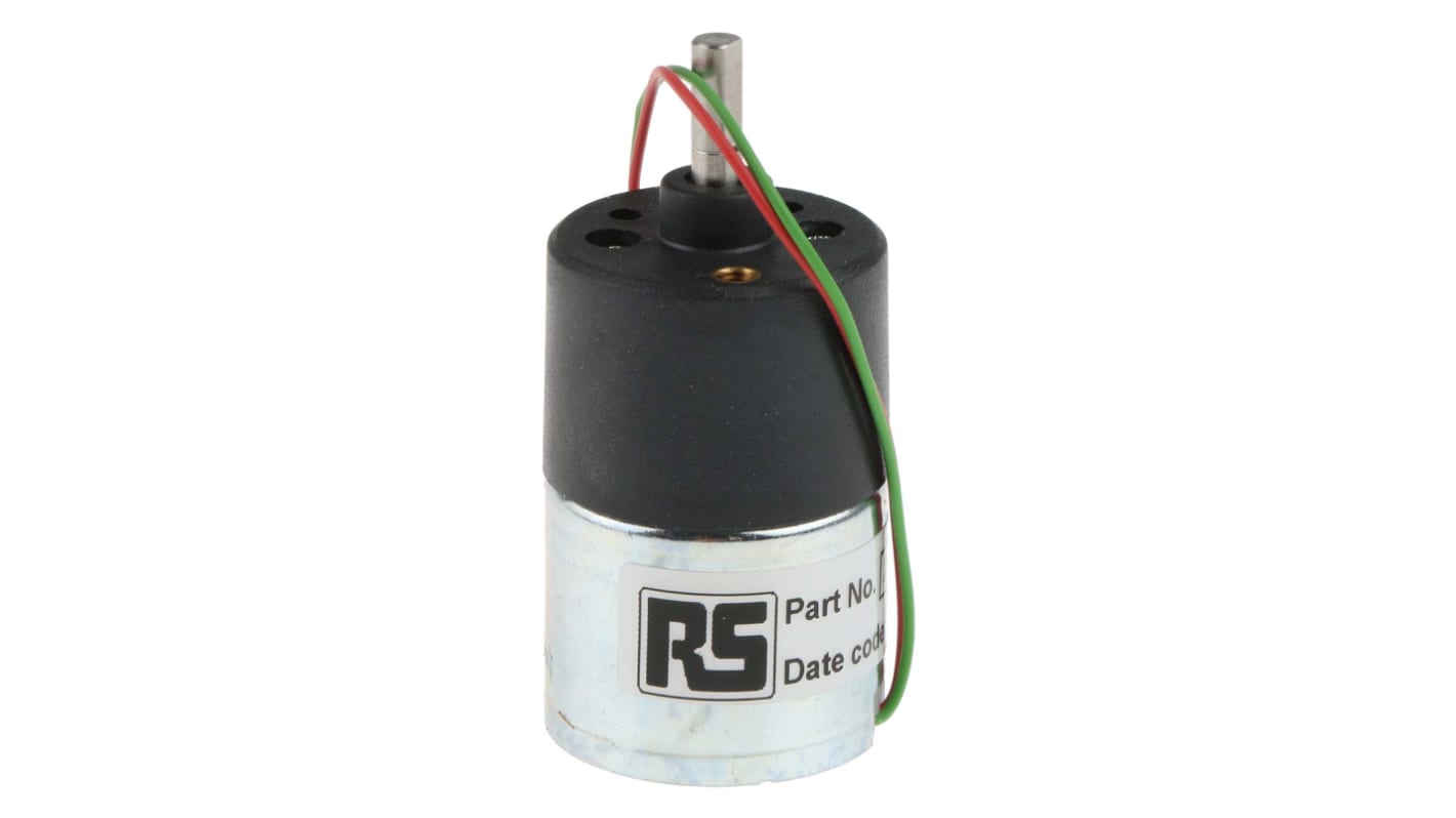 McLennan Servo Supplies Geared DC Geared Motor, 12 V dc, 3.8 Ncm, 40 rpm, 4mm Shaft Diameter