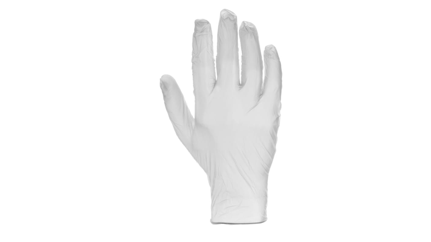 Guantes desechables RS PRO sin polvo de Vinilo Transparente, talla XL, caja de 100 unidades