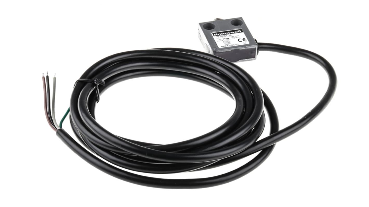 Honeywell 14CE Series Plunger Limit Switch, NO/NC, IP66, SPDT, Die Cast Zinc Housing, 240V ac Max, 5A Max