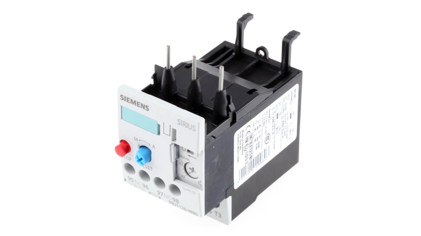 3RU11264BB0 Siemens 3RU Overload Relay NO/NC, 14 → 20 A F.L.C, 20 A