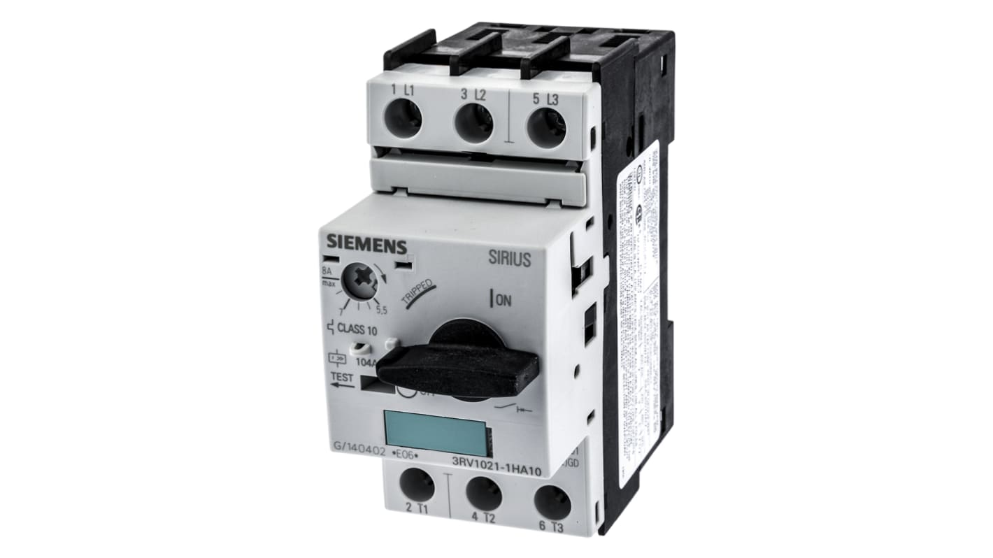Siemens 5.5 → 8 A Sirius Innovation Motor Protection Circuit Breaker