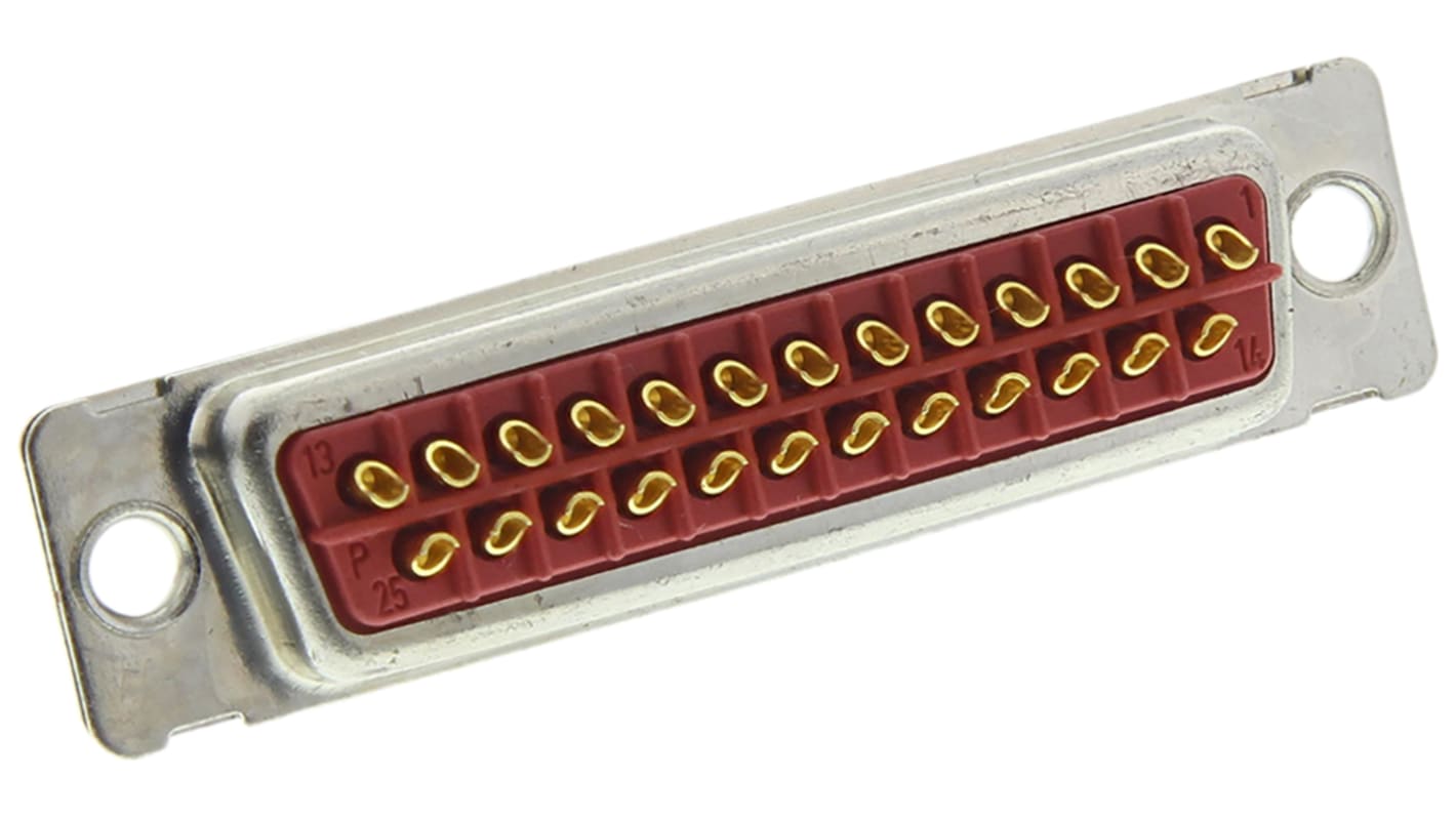 FCT from Molex 25 Way Panel Mount D-sub Connector Plug