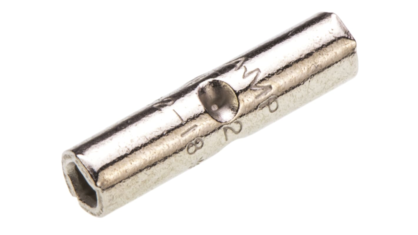 TE Connectivity, STRATO-THERM Butt Splice Connector, Nickel 22 → 16 AWG