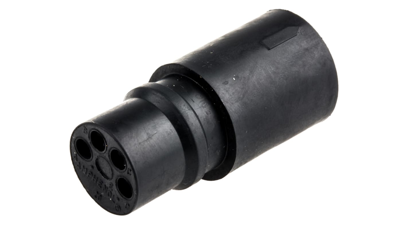 Amphenol Circular Connector, 4 Contacts, Cable Mount, Plug and Socket, Male and Female Contacts, 44 Series