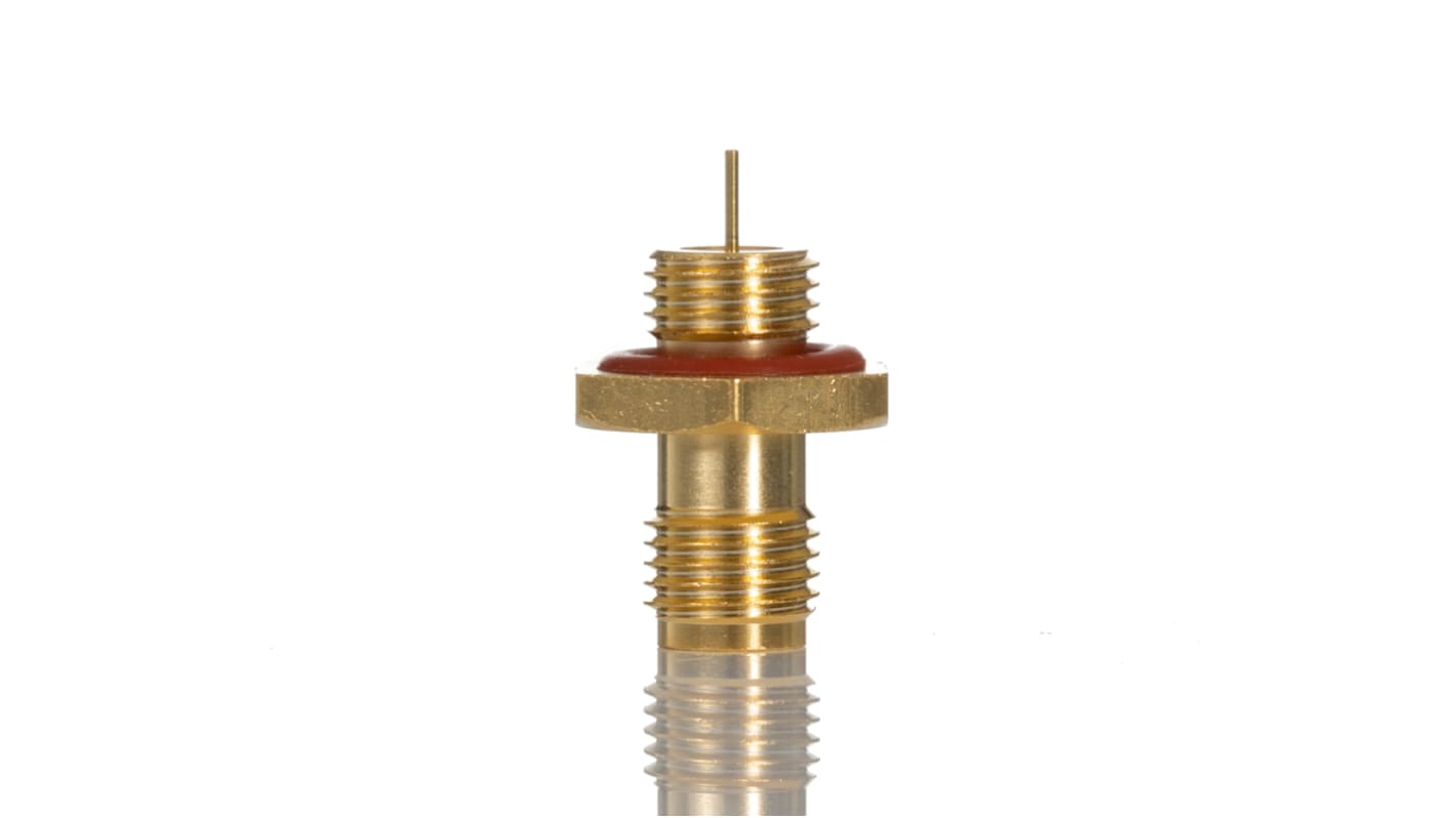 RS PRO, jack Bulkhead SMA Connector, 50Ω, Solder Termination, Straight Body