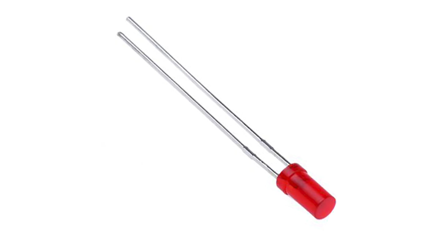 LED Rouge, Traversant, 5 mm (T-1 3/4), 2,25 V