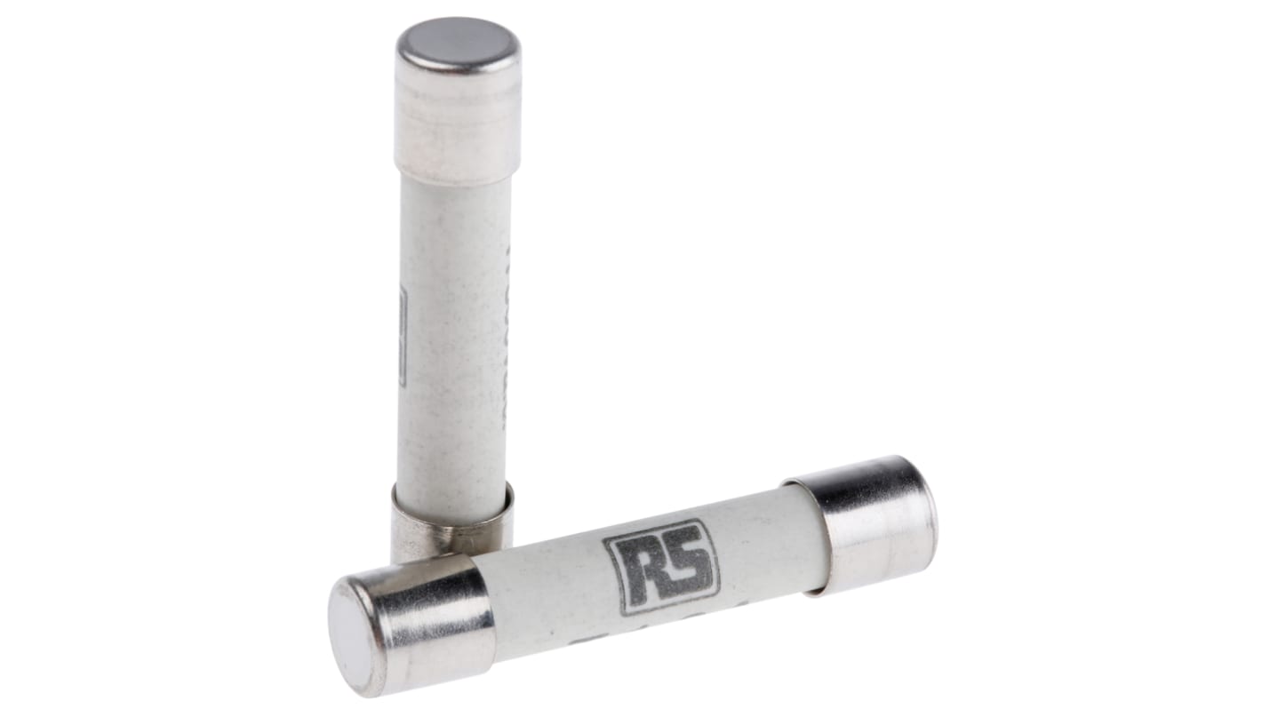 RS PRO 1.6A T Ceramic Cartridge Fuse, 6.3 x 32mm