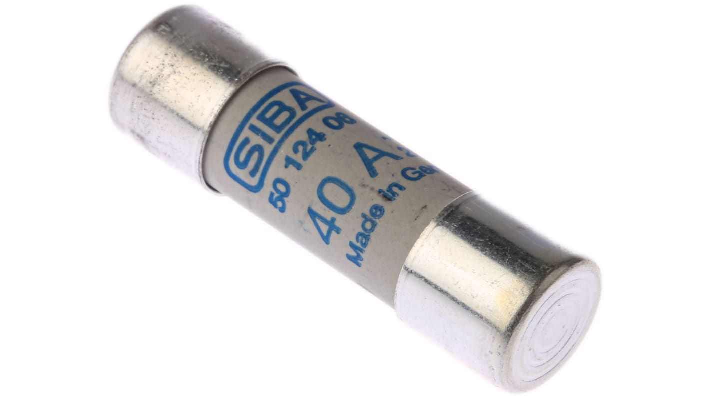 SIBA 40A Ceramic Cartridge Fuse, 14 x 51mm