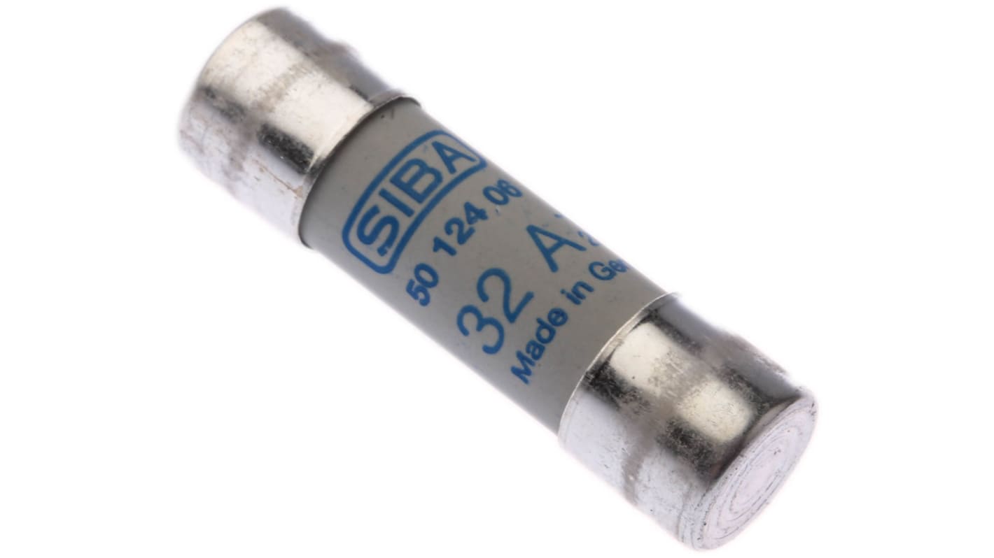 SIBA 32A Ceramic Cartridge Fuse, 14 x 51mm