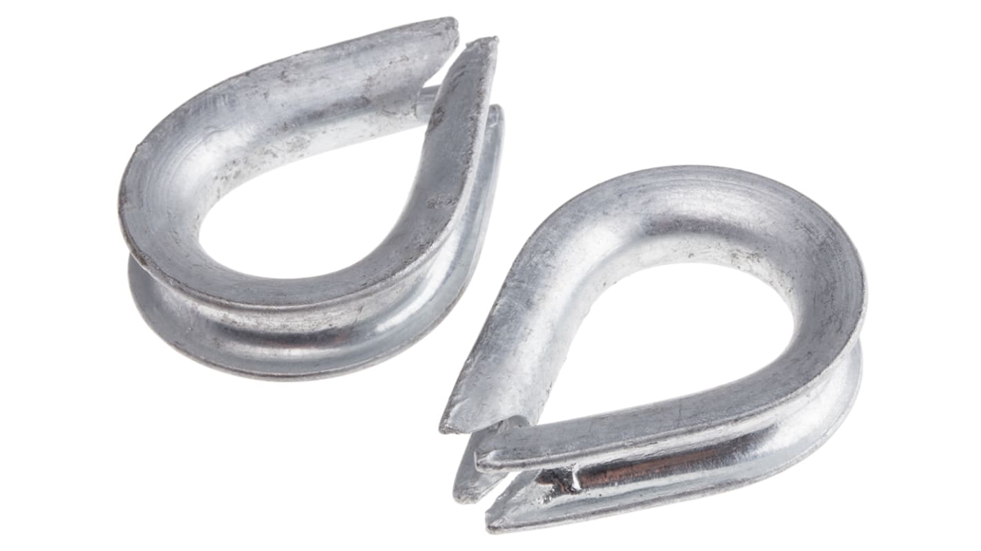 Guardacabos RS PRO Acero Galvanizado, 8mm