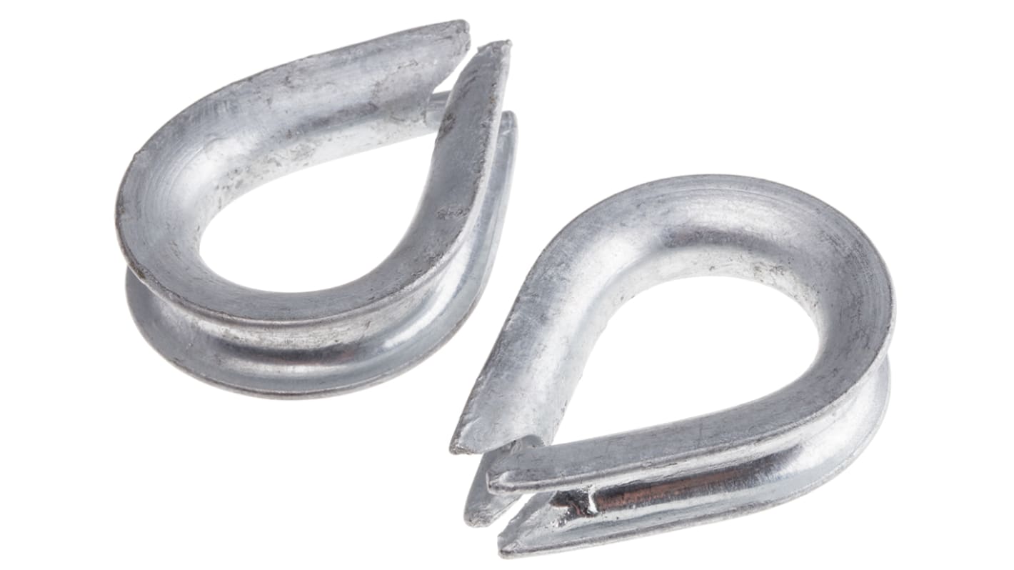 Guardacabos RS PRO Acero Galvanizado, 9mm