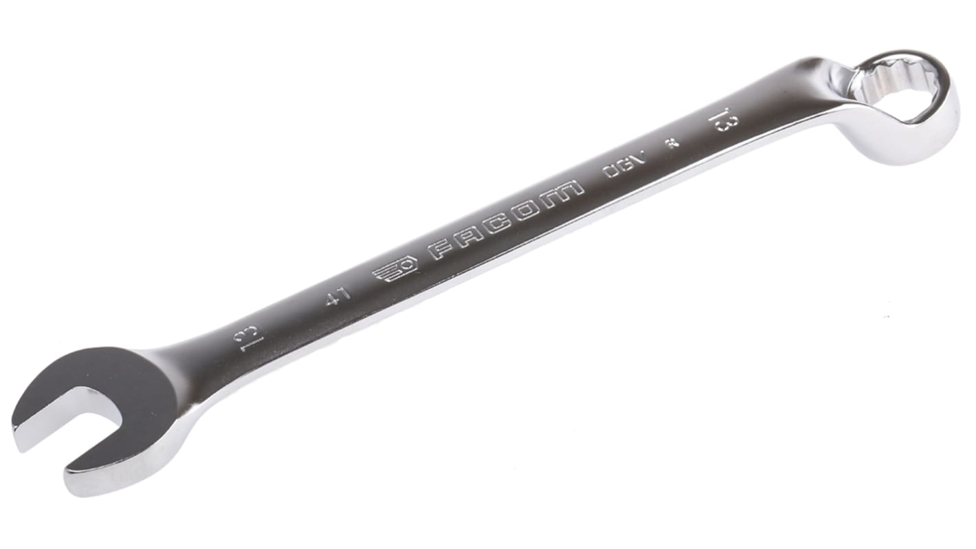 Chiave poliginale Facom, 13 mm, lungh. 180 mm, in Acciaio al cromo vanadio