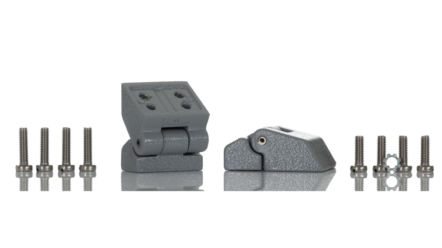 RS PRO Aluminium Concealed Hinge, Screw Fixing 30mm x 41mm x 17mm