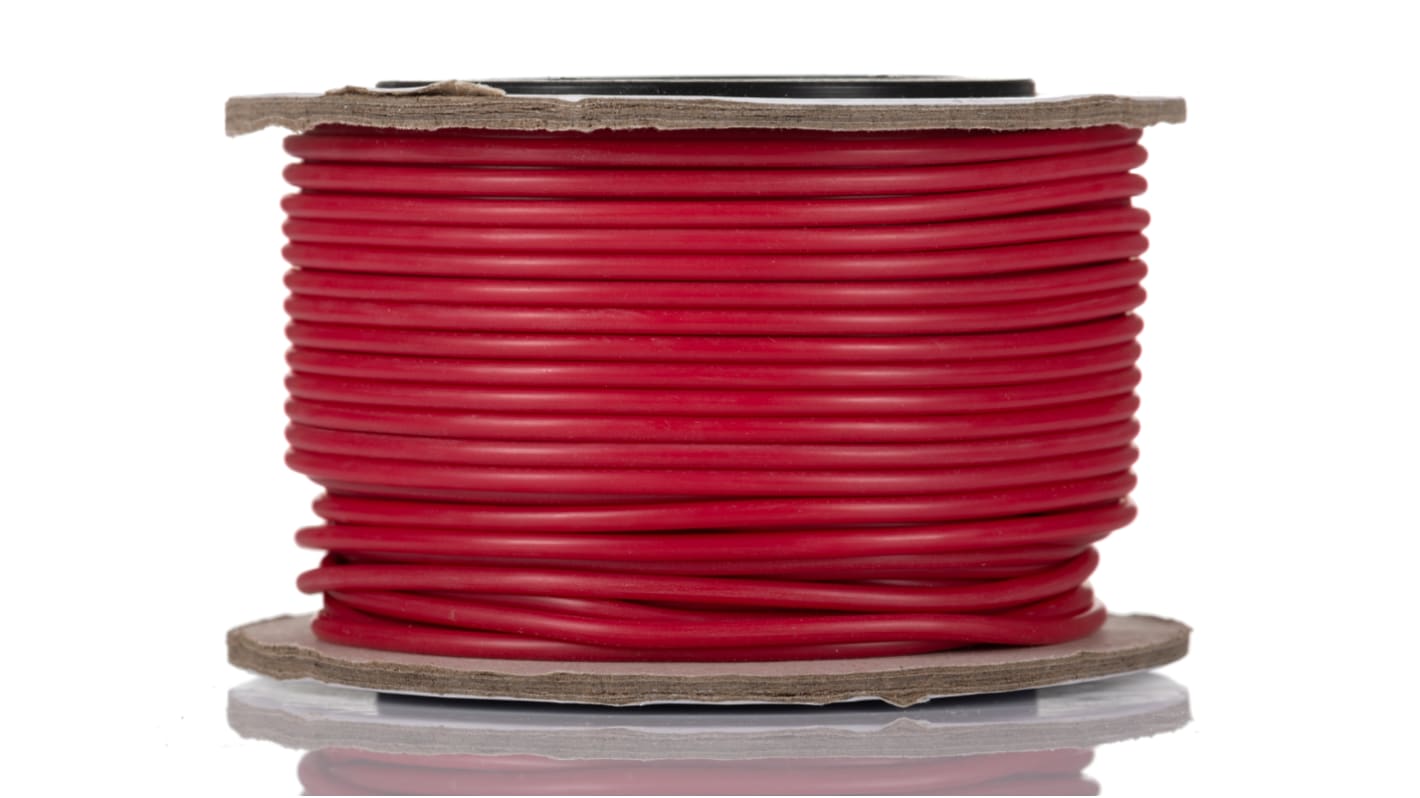 RS PRO Red 0.5 mm² Hook Up Wire, 20 AWG, 16/0.2 mm, 25m, Silicone ...