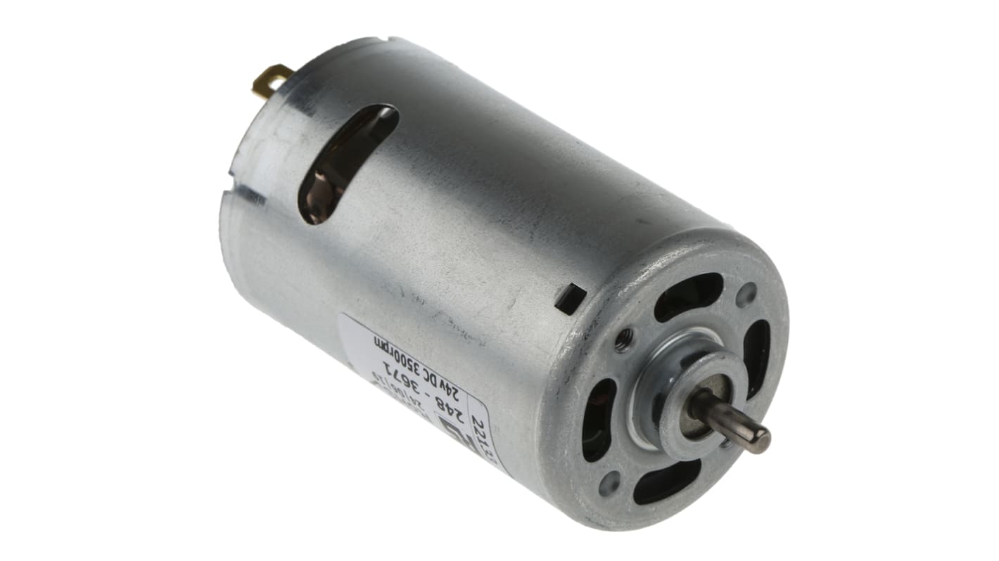 RS555 Mellor Electric Brushed DC Motor, 24 V dc, 10 Ncm, 3500 rpm RS