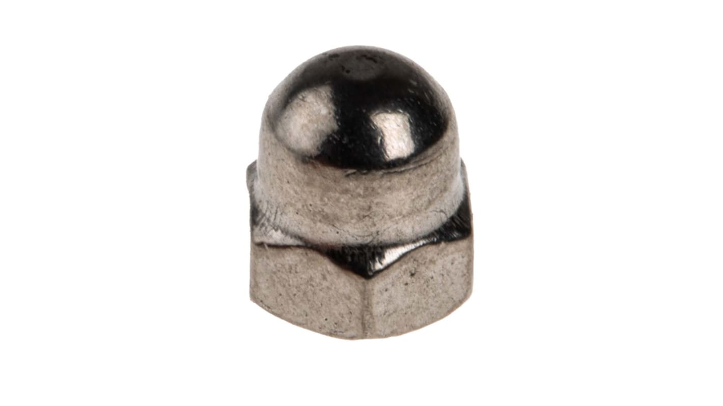 RS PRO Stainless Steel Dome Nut, DIN 1587, M4