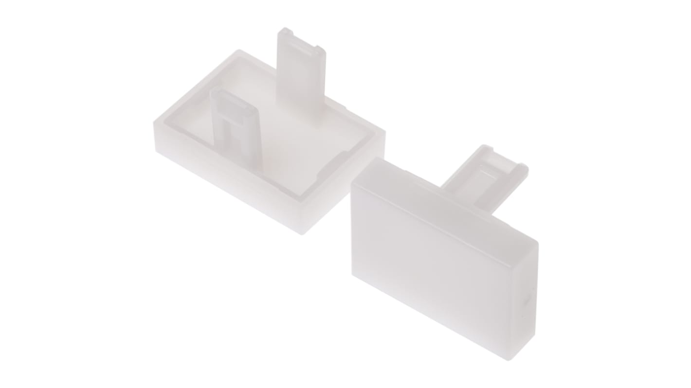 Embellecedor para botón pulsador Blanco Rectangular para uso con Serie 31