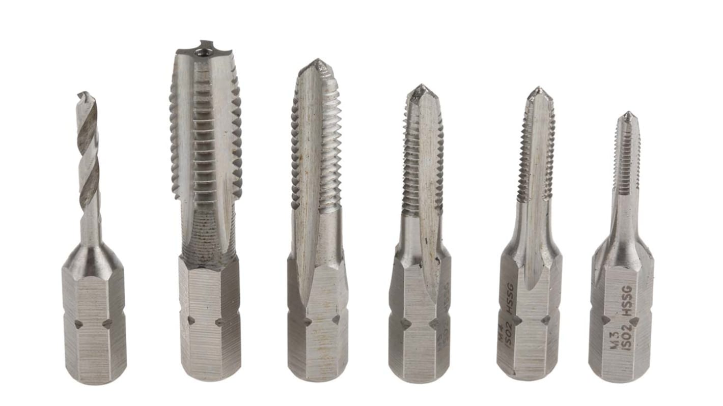 RS PRO Tap & Drill Set, M3 to M10 Thread RS