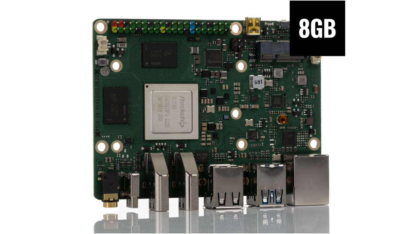 Okdo ROCK 5 Model B 8 GB シングルボードコンピュータ RS119-D8P1 | RS