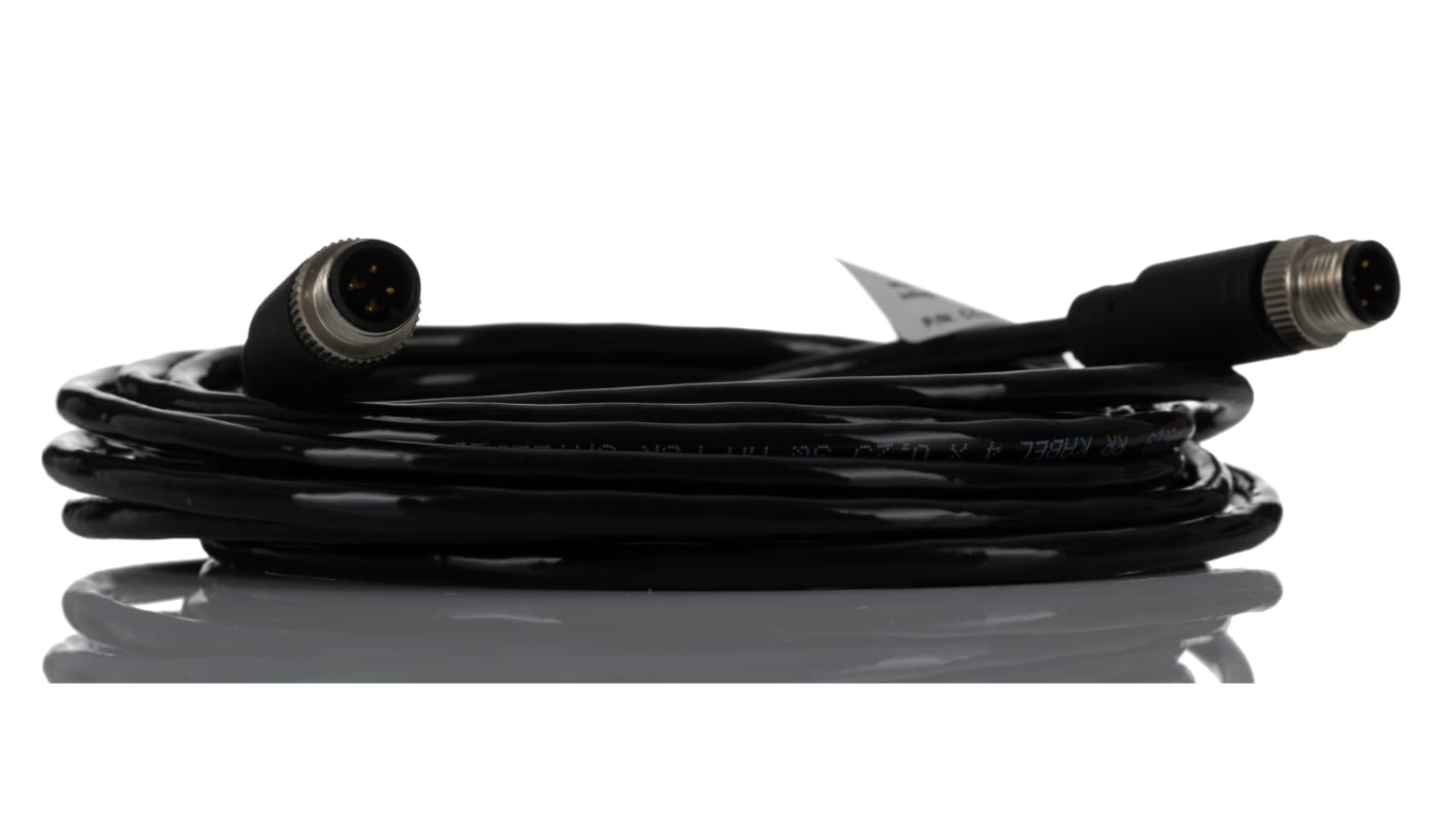 Cable de conexión RS PRO, con. A M12 Macho, con. B M12 Macho, cod.: A, long. 2m, 250 V, 4A, IP67