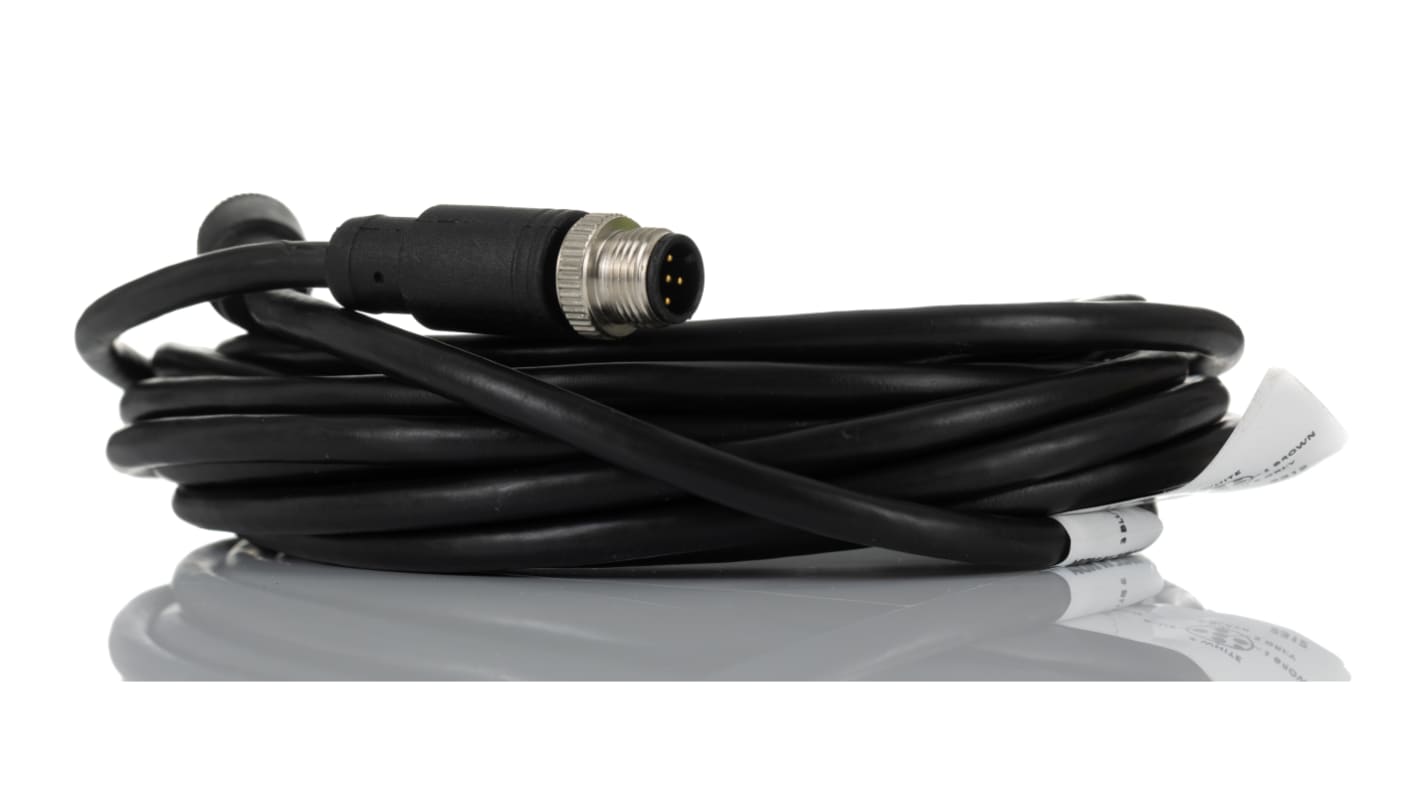 Cable de conexión RS PRO, con. A M12 Macho, con. B M12 Macho, cod.: A, long. 5m, 60, 4A, IP67