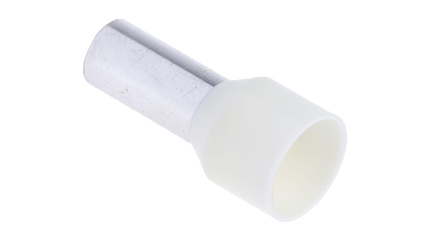 Embout à sertir RS PRO, 16mm², Blanc cassé, longueur 12mm