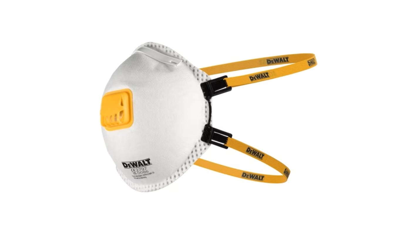 DeWALT DXIRFFP2 FFP2 Staubschutzmaske mit Ventil, Vergossen EN 149:2001+A1:2009