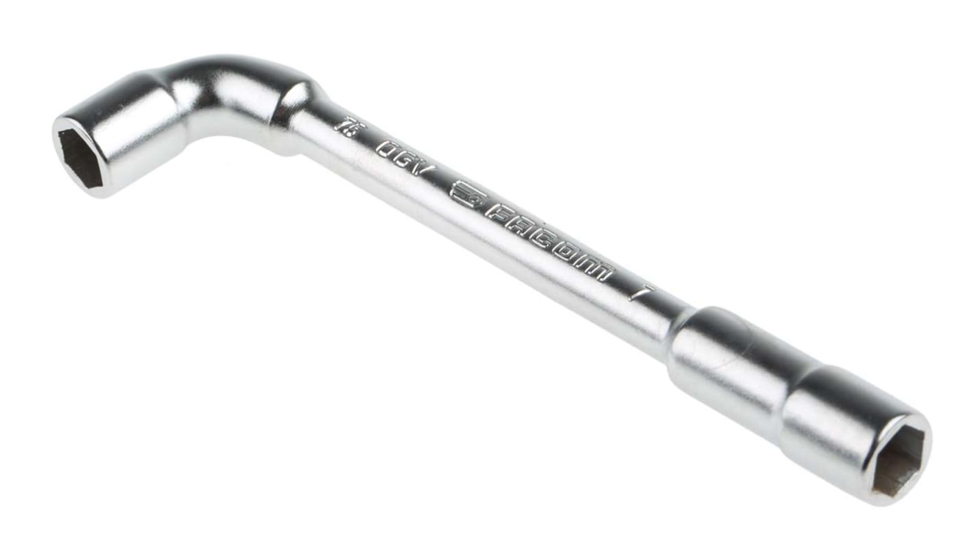 Facom Hex Tubular Box Spanner, 7 mm Tip, 106 mm Overall