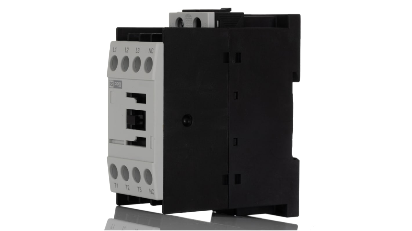RS PRO Contactor, 24 V ac Coil, 3-Pole, 9 A, 4 kW, 1NO | RS