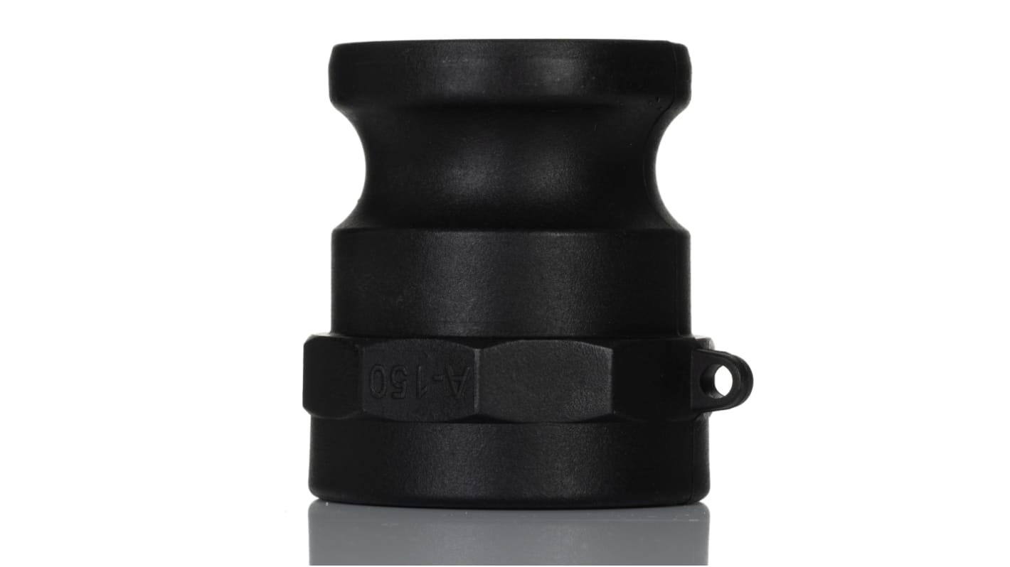 RS PRO Polypropylene Resin Female, Male Pneumatic Quick Connect Coupling, BSPP 1 1/4 in 1.1/2in Threaded